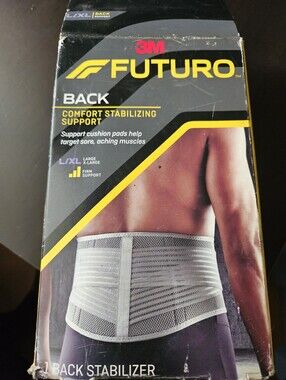 3M Futuro Back Stabilizer In Gray Size L/XL  Firm Support New